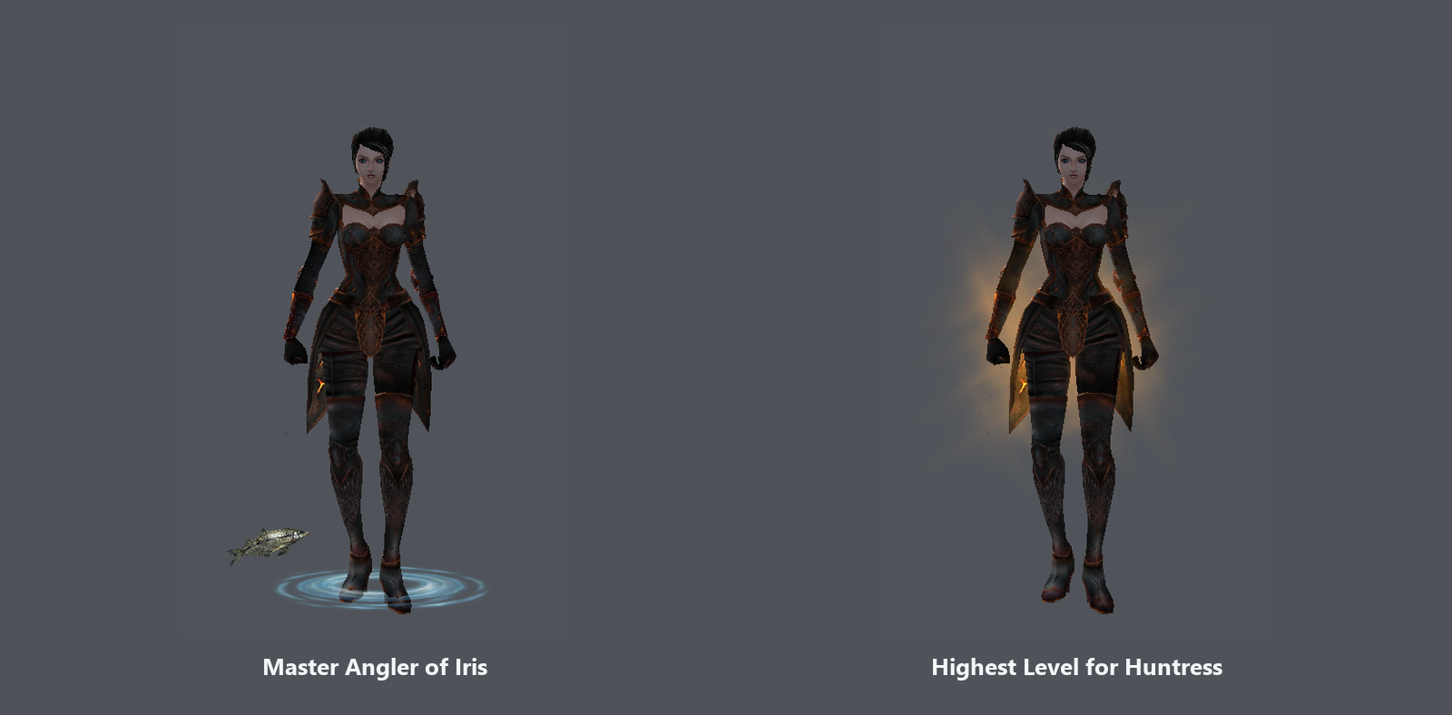 Master Angler of Iris and Highest Level for Huntress.