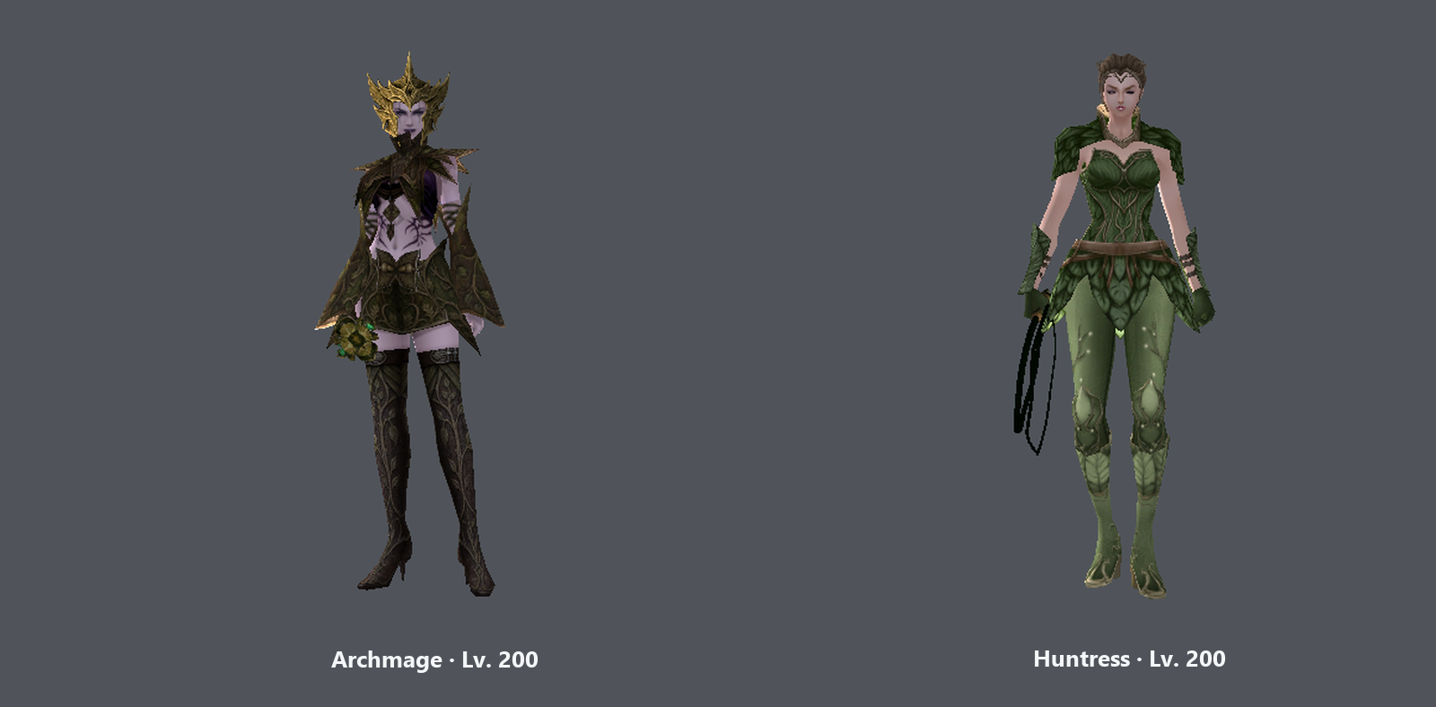 Ascendant Woods: Archmage and Huntress.