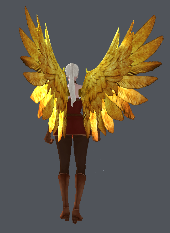 Gilded Honor Wings (H) – Back View