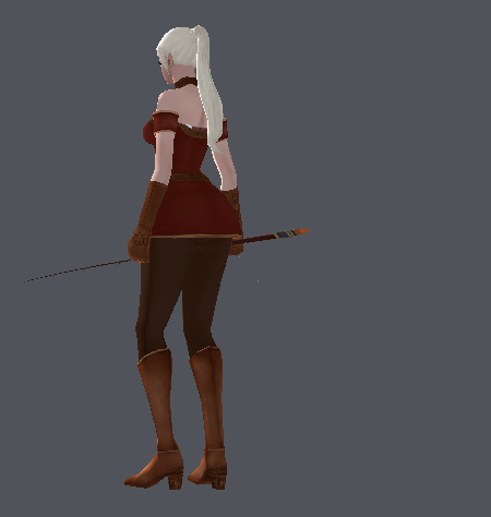Huntress Apprentice Rod – Back View