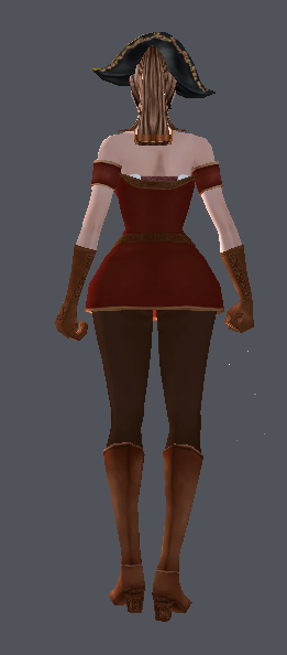 Pirate Hat (H) – Back View